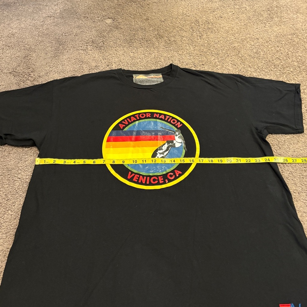 Aviator Nation Venice California Black T-Shirt Men’s 2XL - Picture 6 of 7